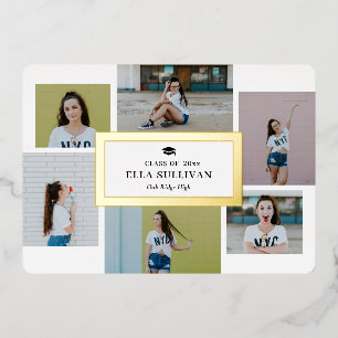 Trendy Gallery Foil Graduation Editable Colour Foi