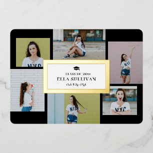 Trendy Gallery Foil Graduation Editable Colour Foi