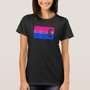 Trendy Gamer Love Gay Bisexual Pride Flag Aestheti T-Shirt