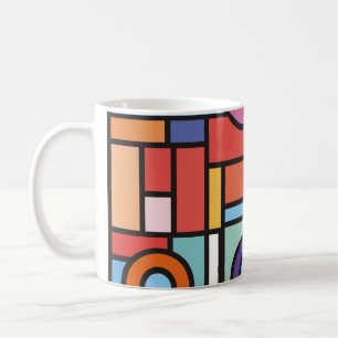 Trendy geometric elements memphis design. Retro st Coffee Mug