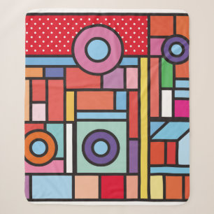 Trendy geometric elements memphis design. Retro st Sherpa Blanket