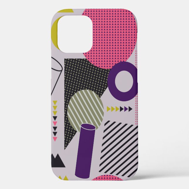 Trendy geometric flat patternpattern,style,abstrac Case-Mate iPhone case (Back)