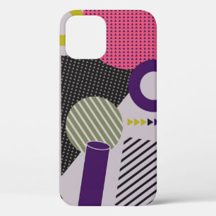 Trendy geometric flat patternpattern,style,abstrac iPhone 12 case