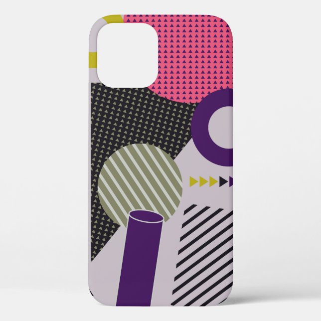 Trendy geometric flat patternpattern,style,abstrac Case-Mate iPhone case (Back)