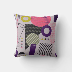 Trendy geometric flat patternpattern,style,abstrac cushion