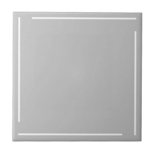 Trendy Geometric Minimalist Grey White Ceramic Tile