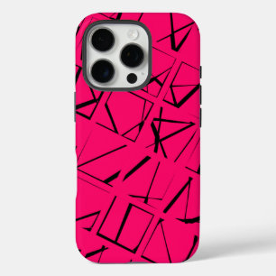 Trendy Geometric Pattern iPhone 16 Pro Case