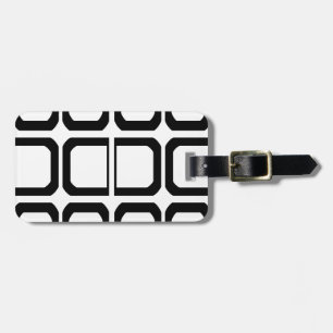 Trendy Geometric Pattern Luggage Tag