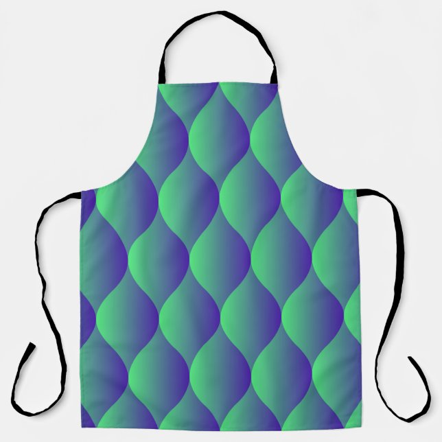 Trendy geometric pattern with abstract shapes in n apron (Front)