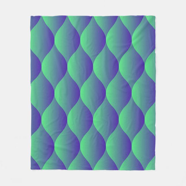 Trendy geometric pattern with abstract shapes in n fleece blanket (Front)