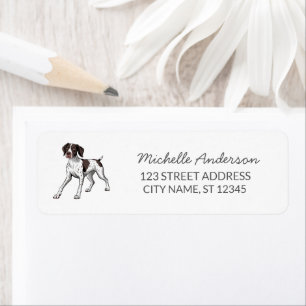 Trendy  German Shorthaired Pointe Return Address   Return Address Label