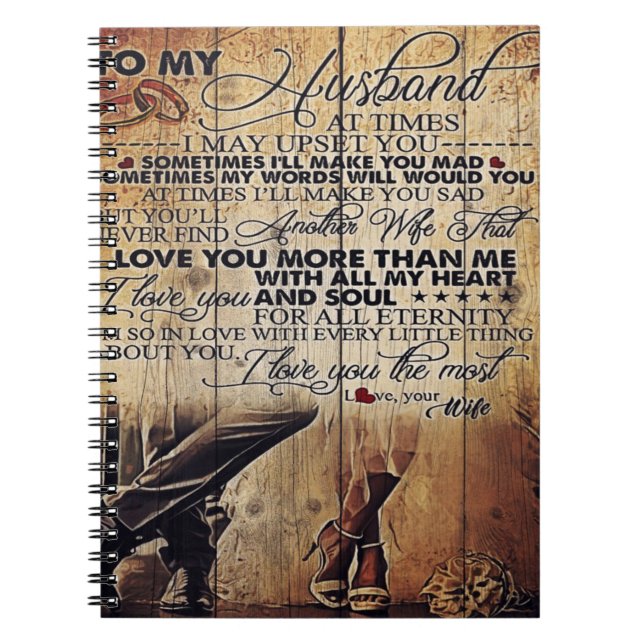 Trendy Gift | Letter To Husband | Notebook (Front)
