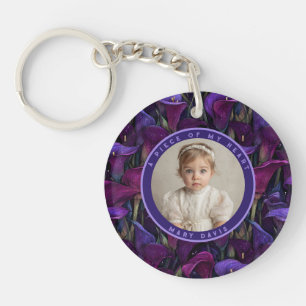 Trendy Gifts For Sister Custom  Calla Lilies Key Ring
