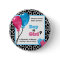 Trendy Giraffe Print Gender Reveal Baby Shower