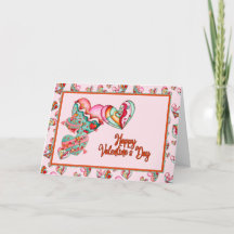 Trendy Girl Hearts Valentine