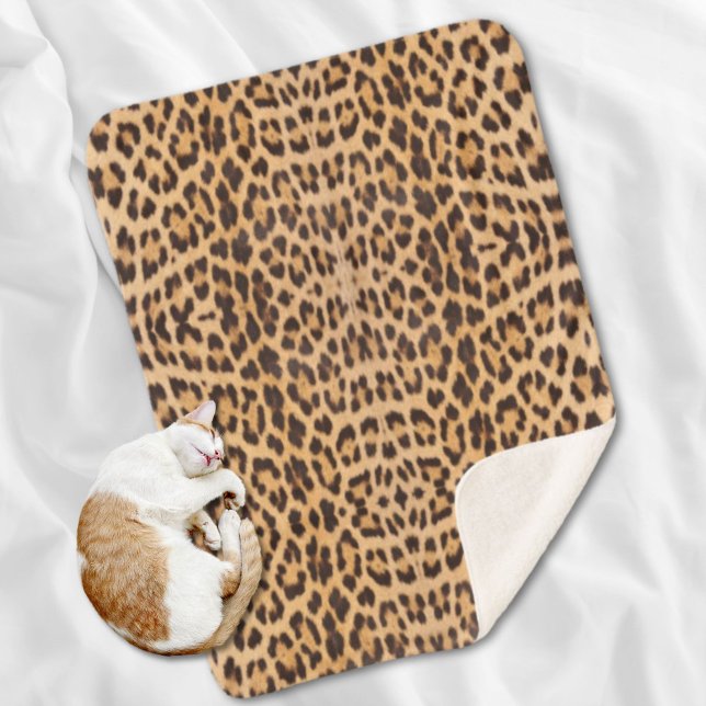 trendy girly chic wild safari leopard print sherpa blanket (trendy girly chic wild safari leopard print sherpa blanket)