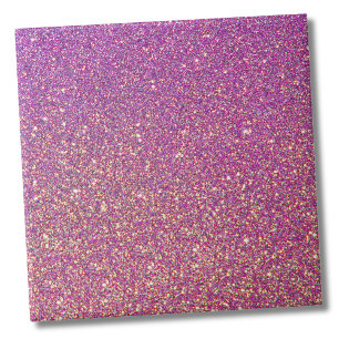 Trendy Girly Gradient Ombre Purple Pink Glitter Ceramic Tile