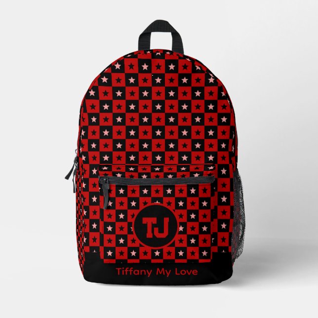 Trendy Girly Team Custom Backpack (Front)