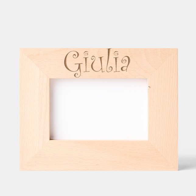 Trendy Giulia first name photo frame (Front)