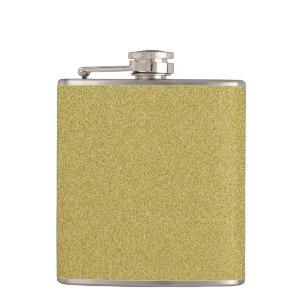 Trendy Glitter Gold Hip Flask