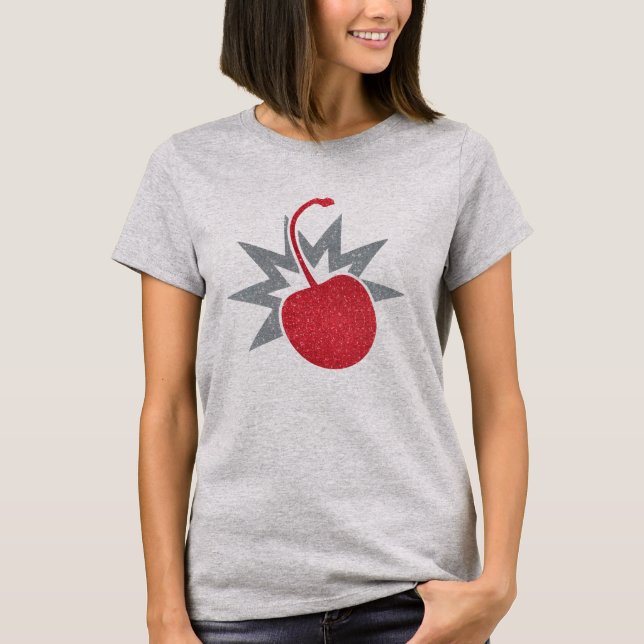 Trendy Glitzy Cherry Bomb T-Shirt (Front)