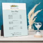 trendy gold blue beauty spa service menu plaque<br><div class="desc">A trendy logo design with custom colours and elegant text.</div>