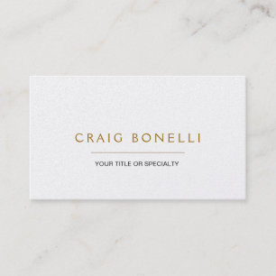 Trendy Gold Business Card