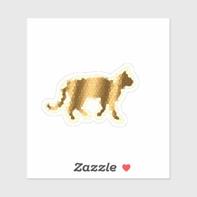 Trendy Gold Cat (Sheet)