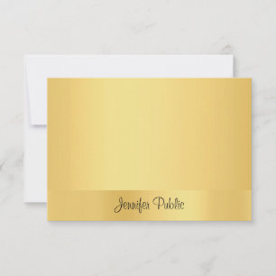 Trendy Gold Handwritten Script Elegant Template