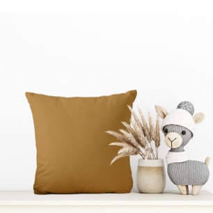 Trendy Golden Brown - Throw Pillow