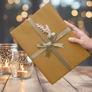 Trendy Golden Brown Wrapping Paper