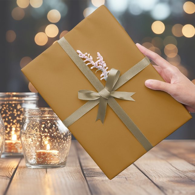 Trendy Golden Brown Wrapping Paper (Creator Uploaded)
