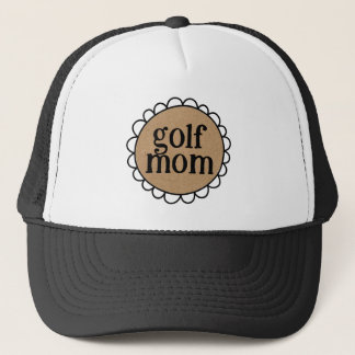 Trendy GOLF MOM Scalloped Edge Trucker Hat