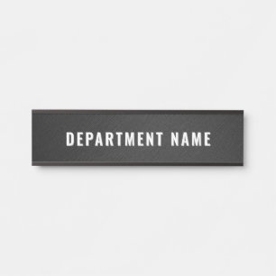 Trendy Gradient Simple Department Name Door Sign