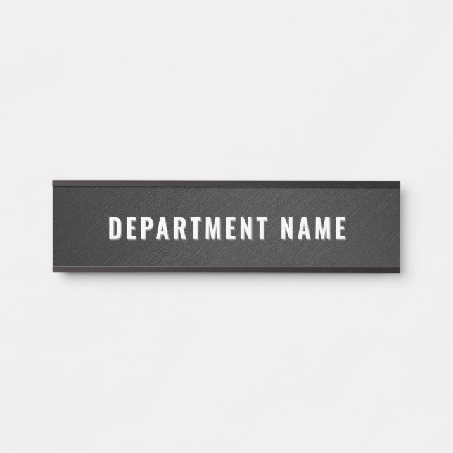 Trendy Gradient Simple Department Name Door Sign (Front)