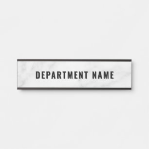 Trendy Gradient Simple Department Name Door Sign