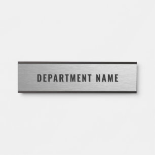 Trendy Gradient Simple Department Name Door Sign