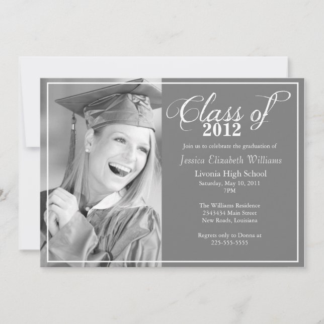 Trendy Graduation Invitation (Front)