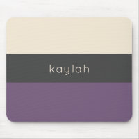 Trendy Grape Colour Block Pattern with Name
