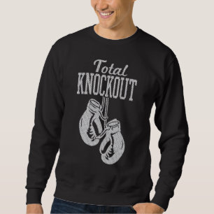 Trendy Graphic Boxing Gloves Total Knockout Sweatshirt