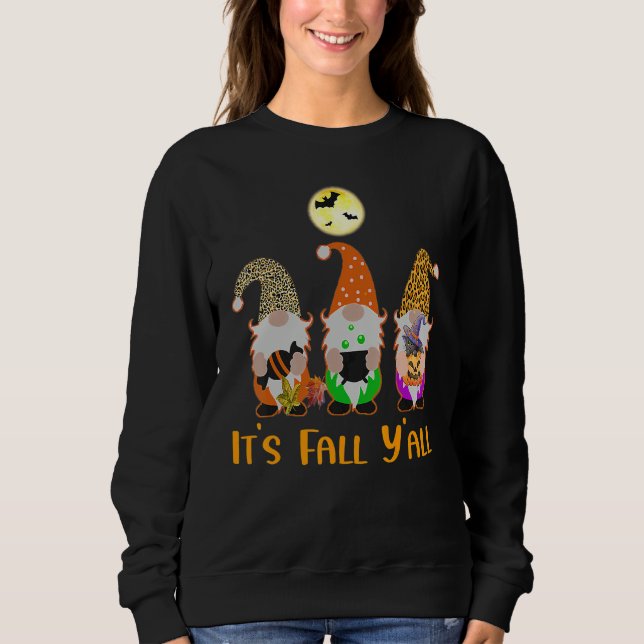 Trendy Graphic Women Graphic It's Fall Yall Cat Mo Sweatshirt (Front)