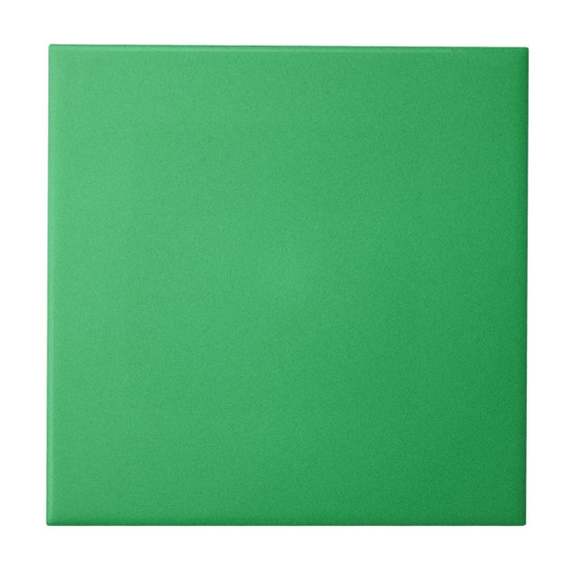 Trendy Green Grainy Background Ceramic Tile (Front)