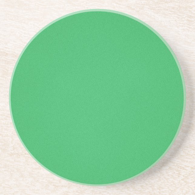 Trendy Green Grainy Background Coaster (Front)