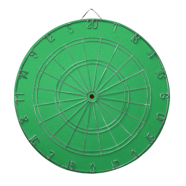 Trendy Green Grainy Background Dartboard (Front)