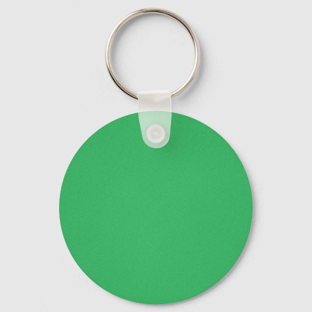 Trendy Green Grainy Background Key Ring (Front)