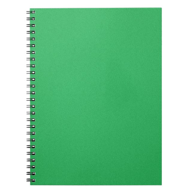Trendy Green Grainy Background Notebook (Front)