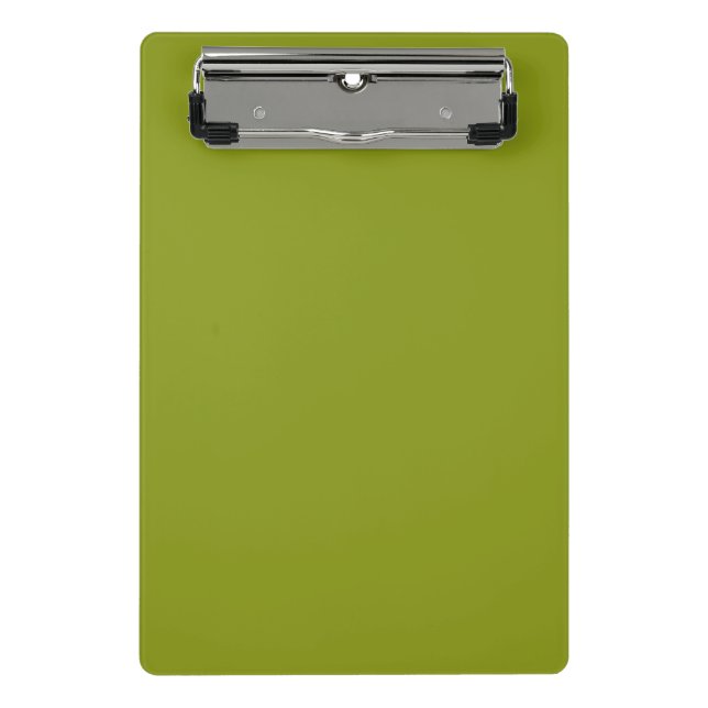 Trendy Green (solid colour) Mini Clipboard (Front)