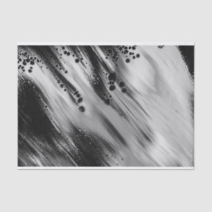 Trendy Grey/Black Abstract, Decoupage Bag Stuffing Tissue Paper