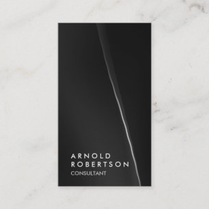 Trendy Grey Black Consultant Business Card