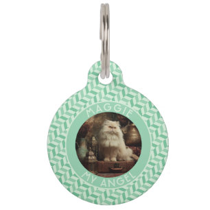 Trendy Gs For Pet Owner Abstract Chevron Tag